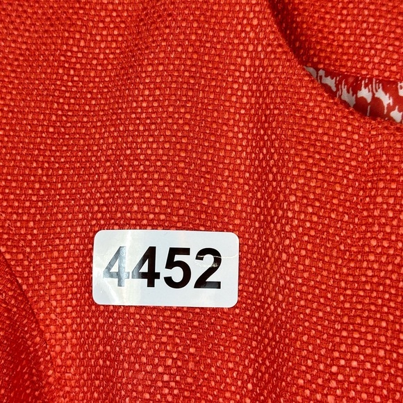 Coldwater creek size 8 orange blazer. 19 p2p 22” length. Zip pockets. Button clo - Picture 3 of 11